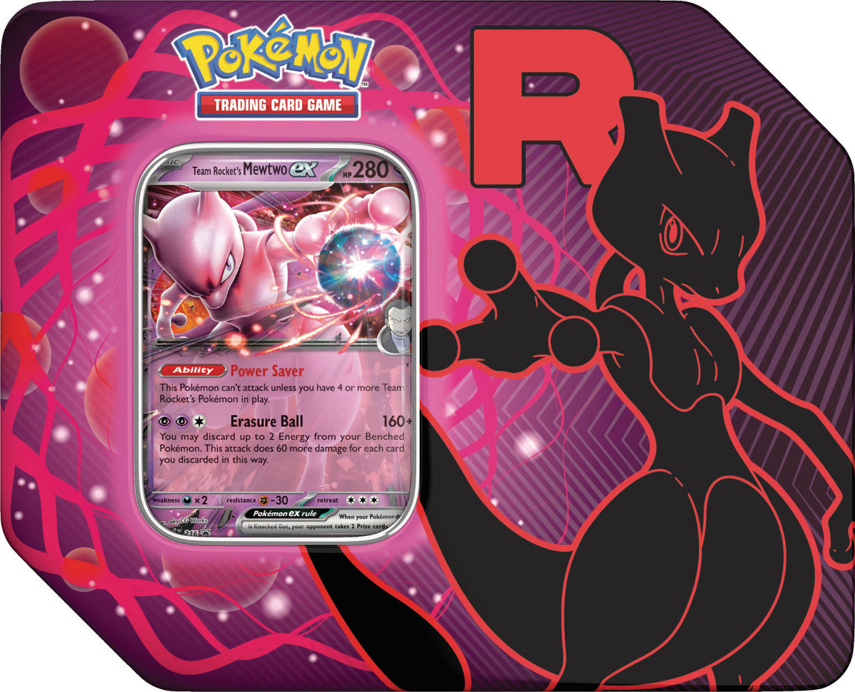 🔥2026 Christmas Gift🎄: Team Rocket Tin (Mewtwo ex)