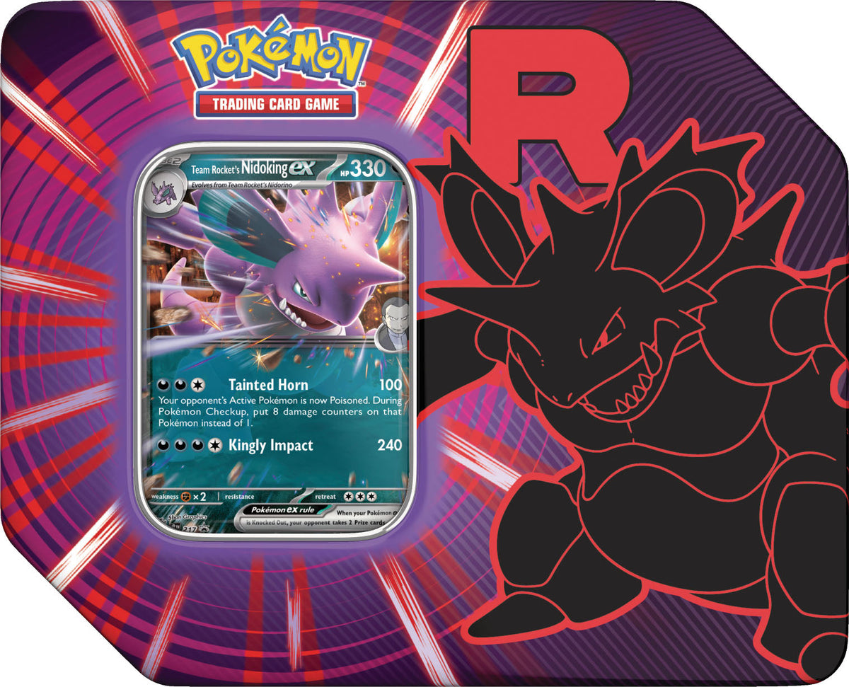 🔥2026 Christmas Gift🎄: Team Rocket Tin (Nidoking ex)
