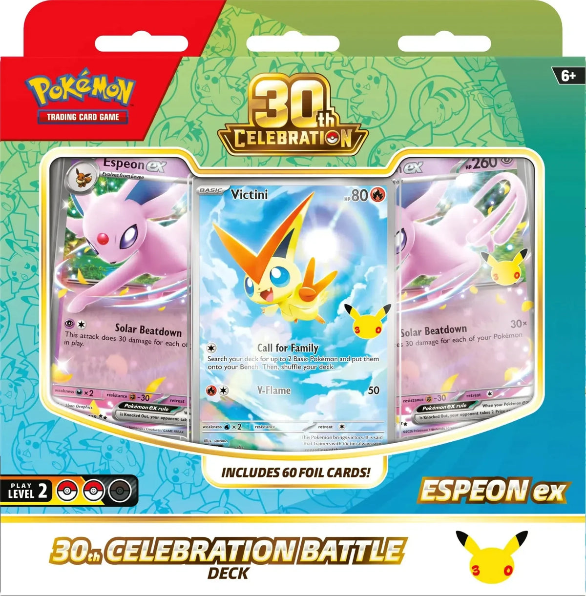 🔥2026 Christmas Gift🎄: 30th Celebration Battle Deck (Espeon ex) (Pre-Order)
